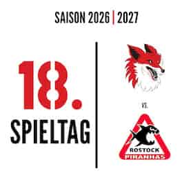Oberliga - 18. Spieltag: Füchse Duisburg - Rostock Piranhas Spiel alleato Arena - Heimat der Füchse Duisburg 2026