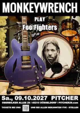 FOO FIGHTERS by MONKEYWRENCH Konzert Pitcher Rock'n'Roll Headquarter Düsseldorf 2027