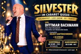 Silvester im Cabaret Queue: Große Party, Live-Show, DJ und Currywurst um Mitternacht Aufführung Cabaret Queue Dortmund 2026