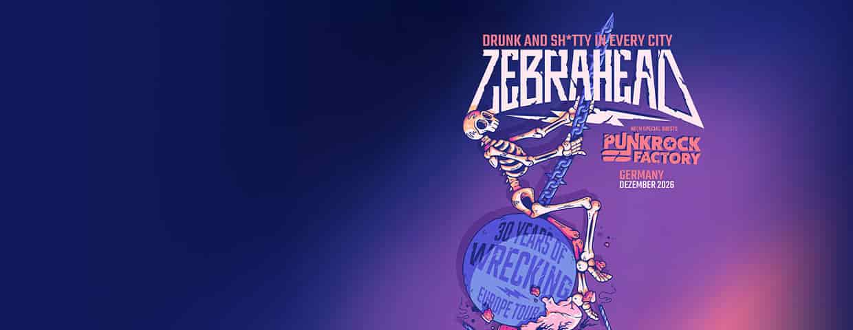Zebrahead - Drunk and sh*tty in every City konser ResonanzWerk Oberhausen 2026