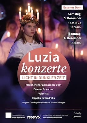 Luzia Konzertreihe 2026 - Licht in dunkler Nacht Konzert Dom Essen 2026