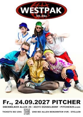 WESTPAK - Die 90/00er Jahre Partyband Konzert Pitcher Rock'n'Roll Headquarter Düsseldorf 2027