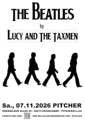 THE BEATLES by LUCY AND THE TAXMEN concert Pitcher Rock'n'Roll Headquarter Düsseldorf 2026