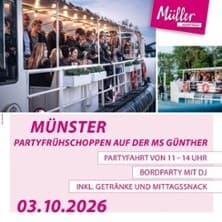 Partyfrühschoppen auf der MS Günther Konzert MS Günther Münster 2026