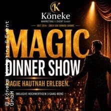 Magic Dinner Show mit 3-Gang-Menü performance Hotel Amical, Wuppertal 2027