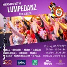Lumpedanz - Karnevalsfreitag Hofburg performance Dorint Hotel am Heumarkt Köln 2027