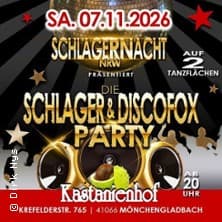 Schlagernacht NRW concert Hotel Kastanienhof Mönchengladbach 2026