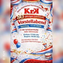 Vürstellovend 80 Jahre KrK Aufführung Josef Barten Halle Köln 2026