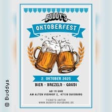 Buddy's Oktoberfest Konzert Buddys Eventlocation Duisburg 2026