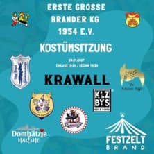 Erste grosse Brander K.G. 1954 e.V. Aufführung Festzelt Gewerbepark Brand Aachen 2027